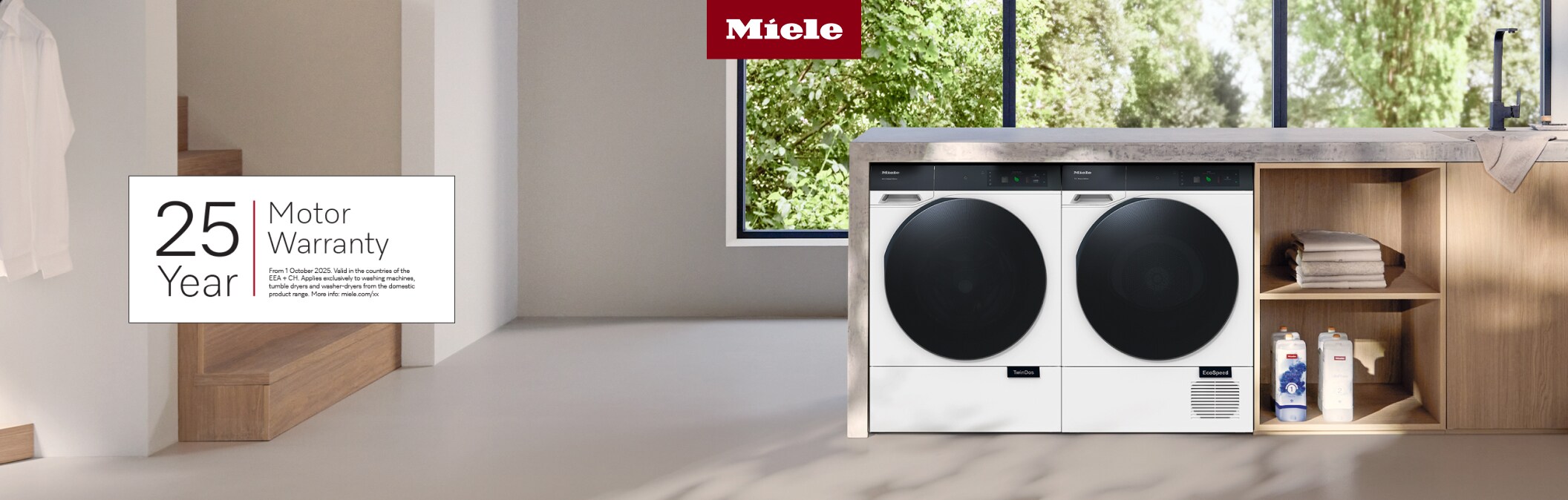 Miele με 25 χρόνια εγγύηση στο μοτέρ
