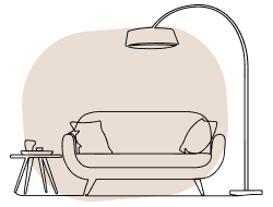 Έπιπλα Airbnb για υπνοδωμάτιο και σαλόνι